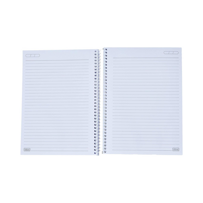 CUADERNO ESPIRAL CON TAPA PLASTICA NEON AZUL UNIVERSITARIO 200 HOJAS - TILIBRA