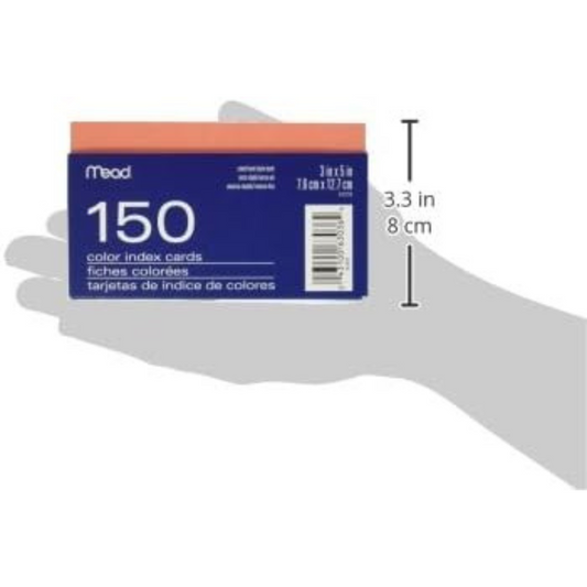 TARJETAS RAYADAS (3 X 5) 150/1 COLORES