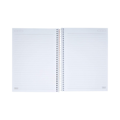 CUADERNO ESPIRAL TAPA PLASTICA UNIVERSITARIO 10 MATERIAS LILA NEON 200 HOJAS 200 HOJAS - TILIBRA