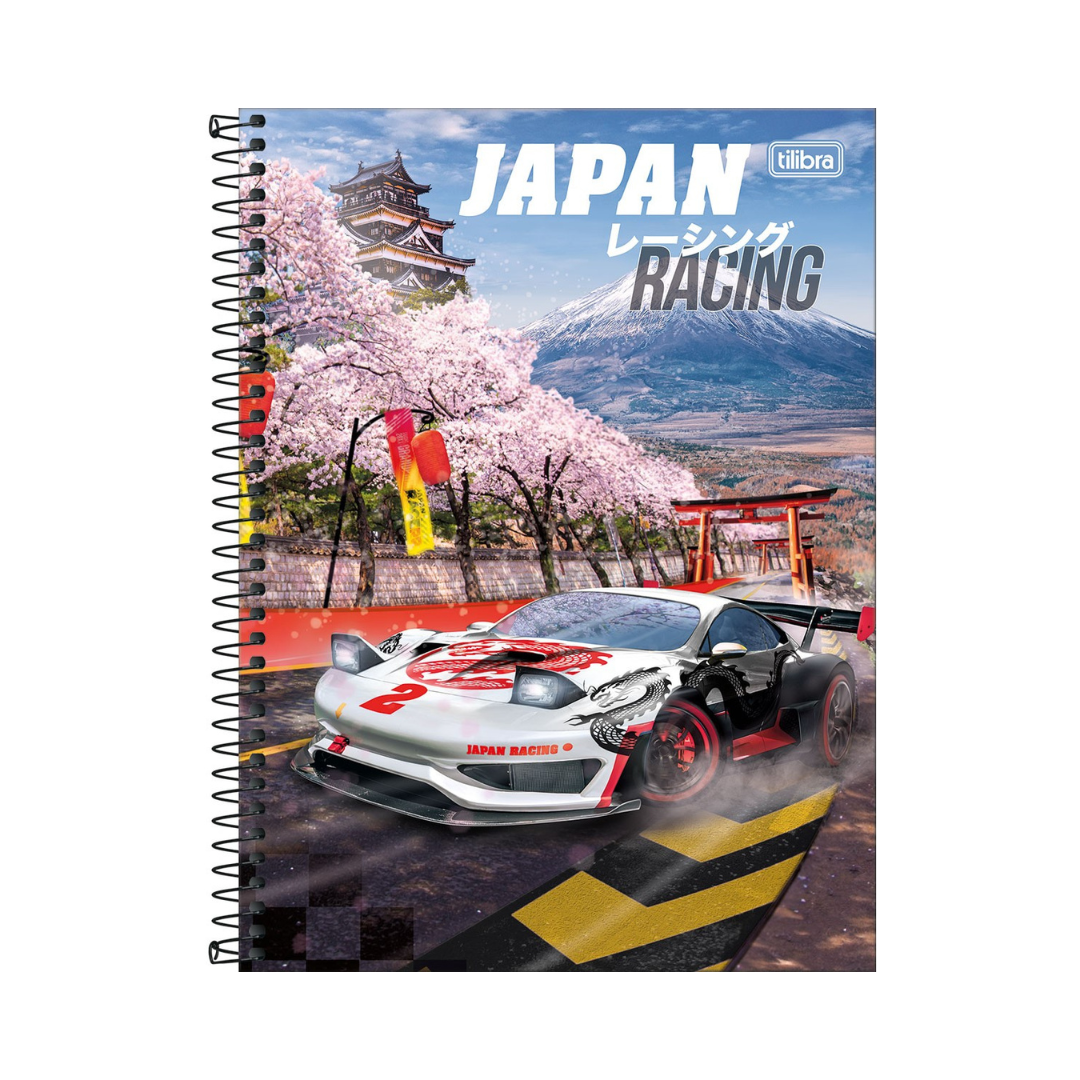 LIBRETA ESPIRAL TAPA DURA UNIVERSITARIO 10 MATERIAS X-RACING 160 HOJAS