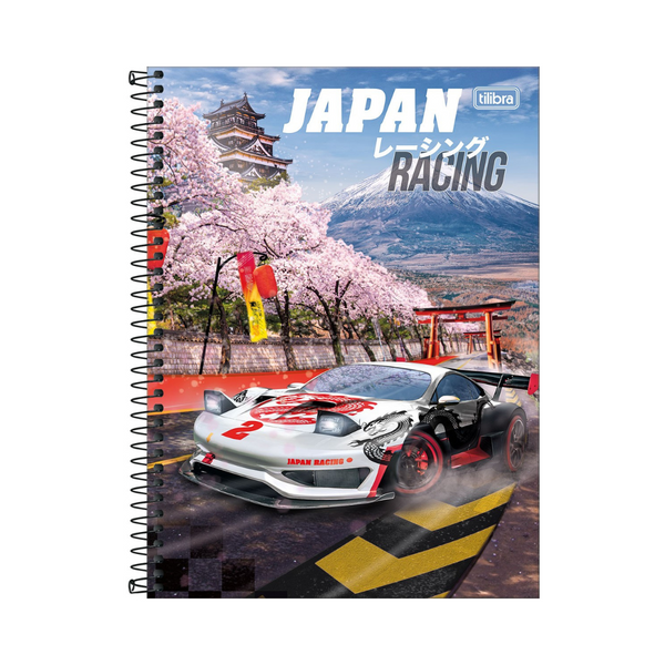 LIBRETA ESPIRAL TAPA DURA UNIVERSITARIO 10 MATERIAS X-RACING 160 HOJAS