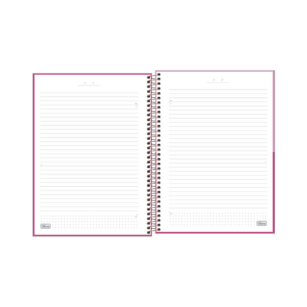 CUADERNO ESPIRAL UNIVERSITARIO TAPA DURA 10 MATERIAS LOVE ROSA 160 HOJAS - TILIBRA