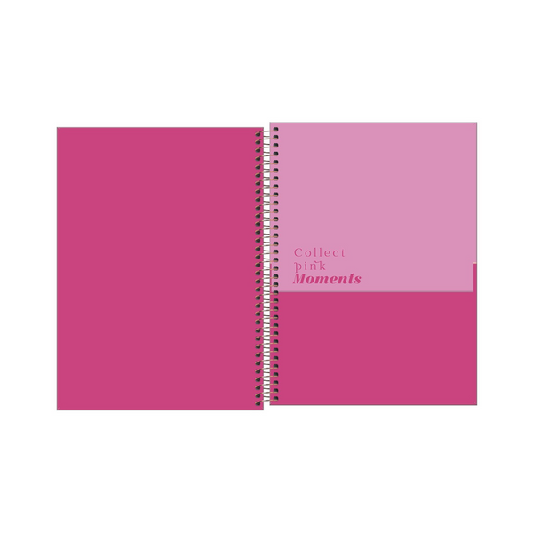 CUADERNO ESPIRAL UNIVERSITARIO TAPA DURA 10 MATERIAS LOVE ROSA 160 HOJAS - TILIBRA