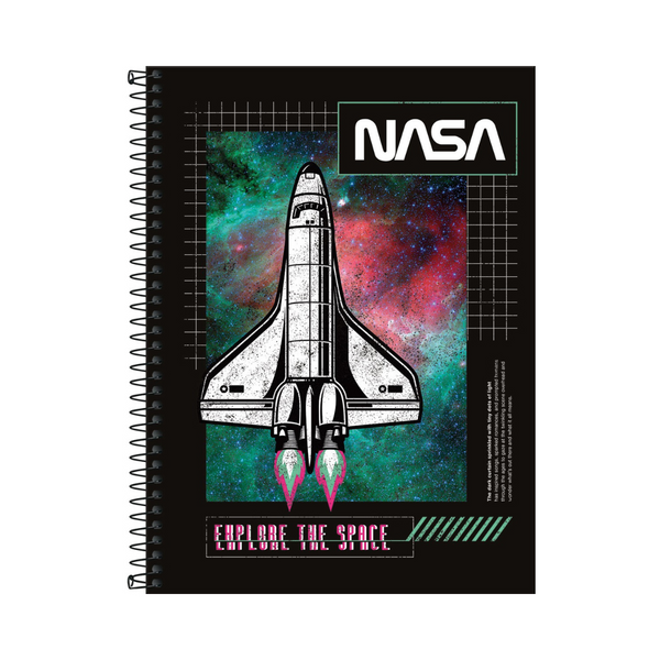 CUADERNO UNIVERSITARIO TAPA DURA ESPIRAL 10 ASIGNATURAS NASA 160 HOJAS - TILIBRA