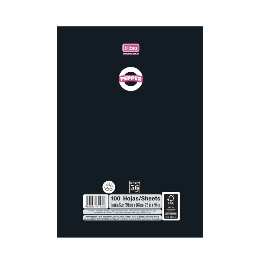 LIBRETA COSIDA PEPPER FEM UP