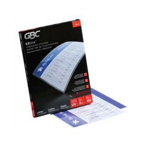 GBC EZUse BOLSAS TERMICAS PARA LAMINACION, TAMAÑO CARTA, 7 mil, PACK DE 100 POUCH EZUSE LETTER SPEED 7 MIL