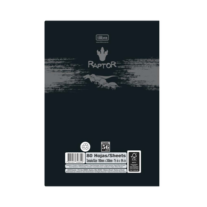 Libreta Cosida Flexible Raptor 1ro 80F