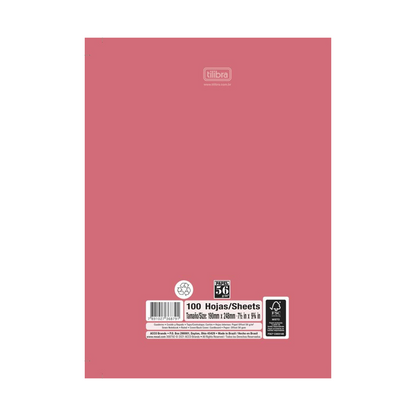 LIBRETA COSIDA TD NEON  100CT