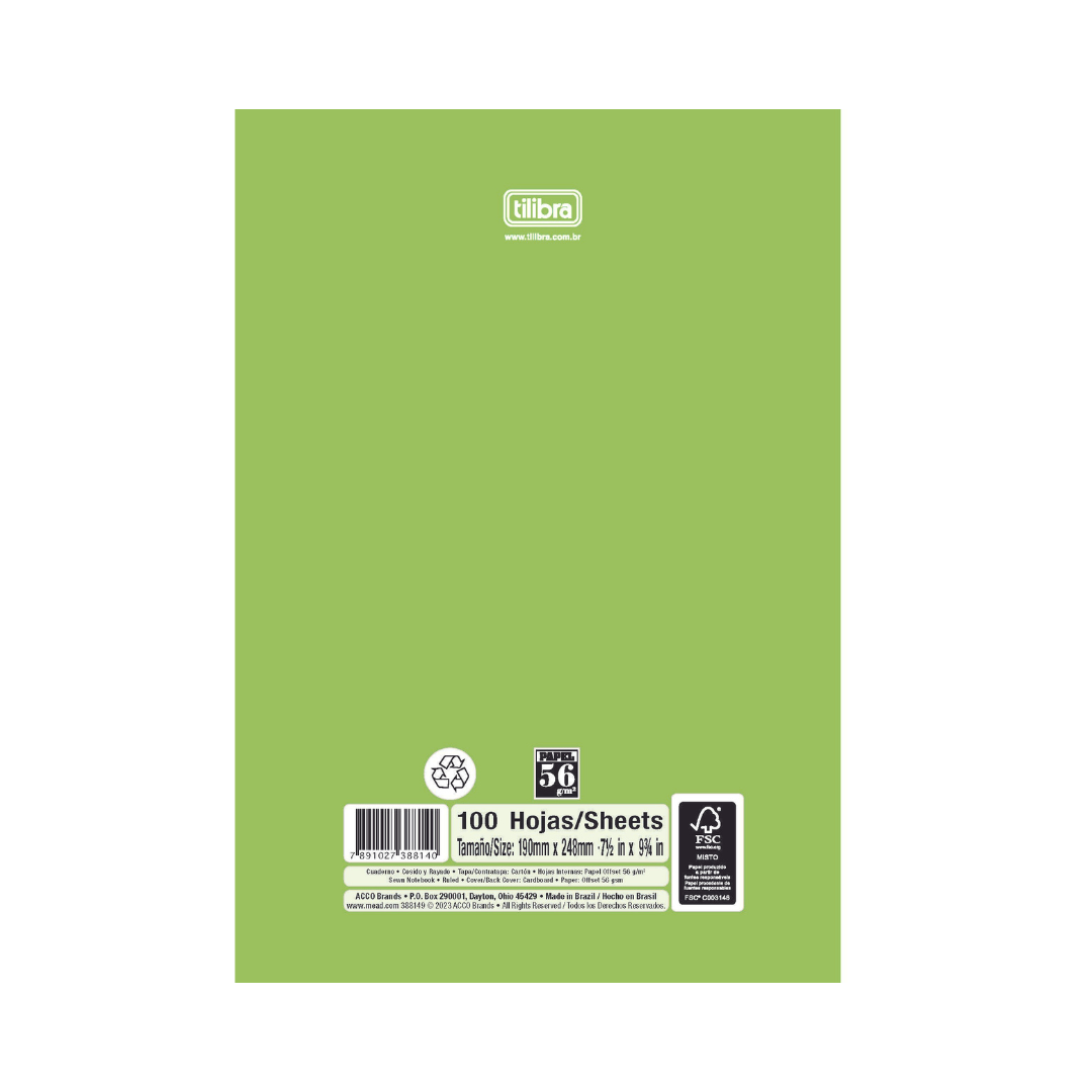 LIBRETA COSIDA ACADEMIE 100CT