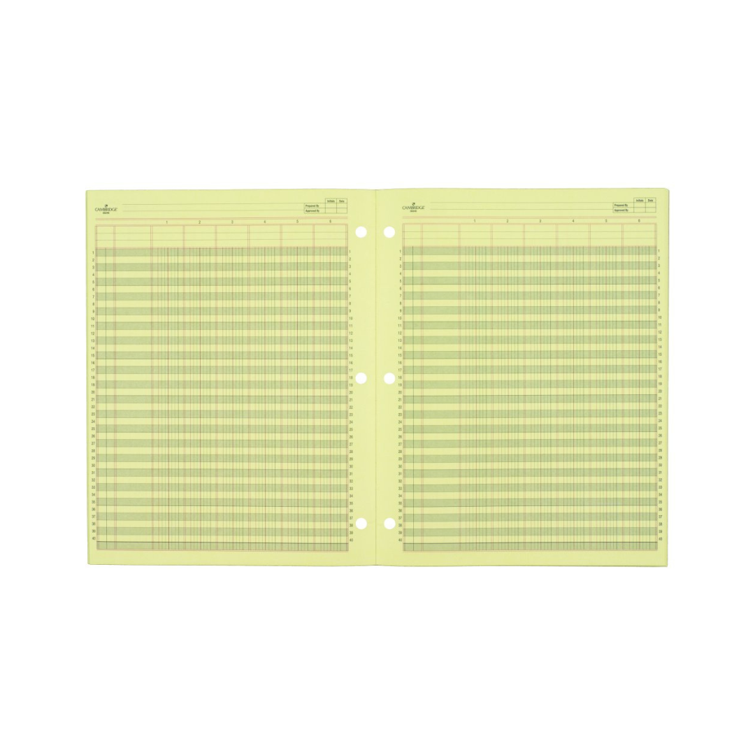 CAMBRIDGE 6 COLUMN PAD 11X8 550