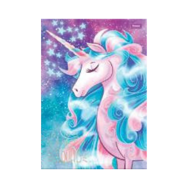 LIBRETA COSIDA UNICORNIO 100CT