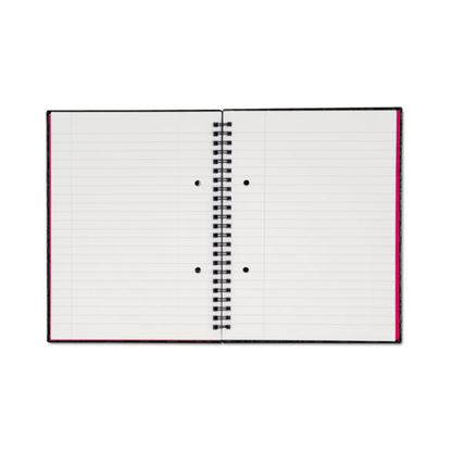 PINK & BLACK™ NOTEBOOK, RULED, 8 1/4 x 6 1/4, 70 SHEETS HARDCOVER