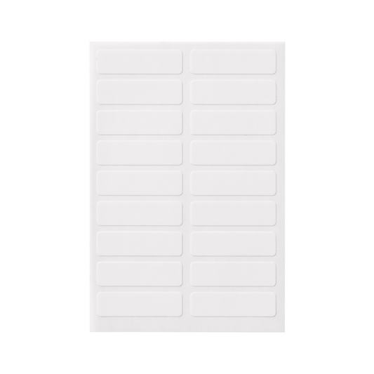 ETIQUETAS ADHESIVA P/ROPA (1/2 X 1-3/4) BCA 180/1