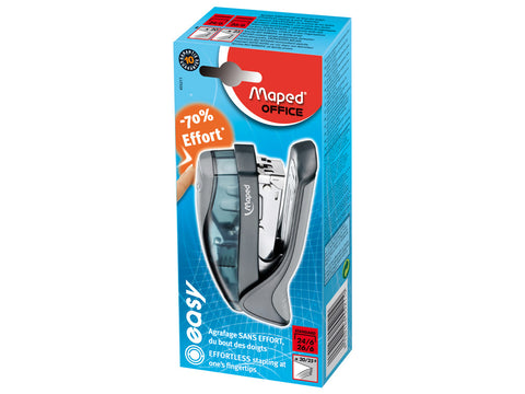 STAPLER EASY HALF STRIP 26/6 GREY BOX