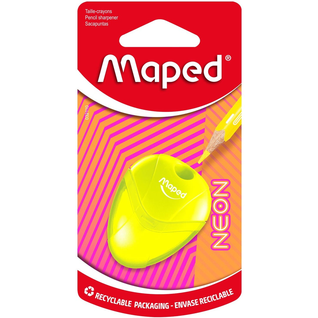 PENCIL SHARPENER IGLOO 1 HOLE NEON BLISTER