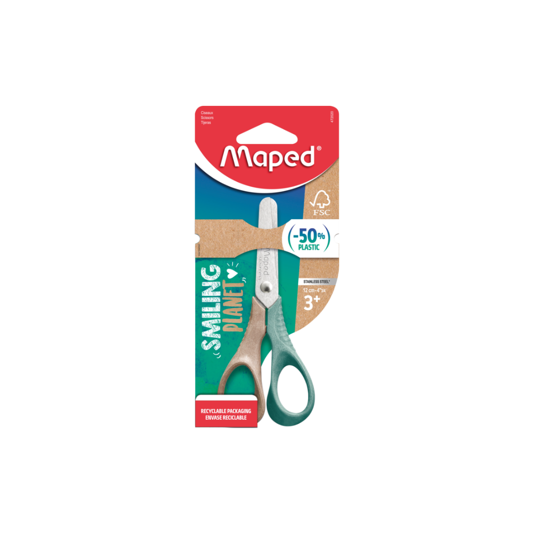 MAPED VIVO WOOD 12CM SCISSORS TRYME