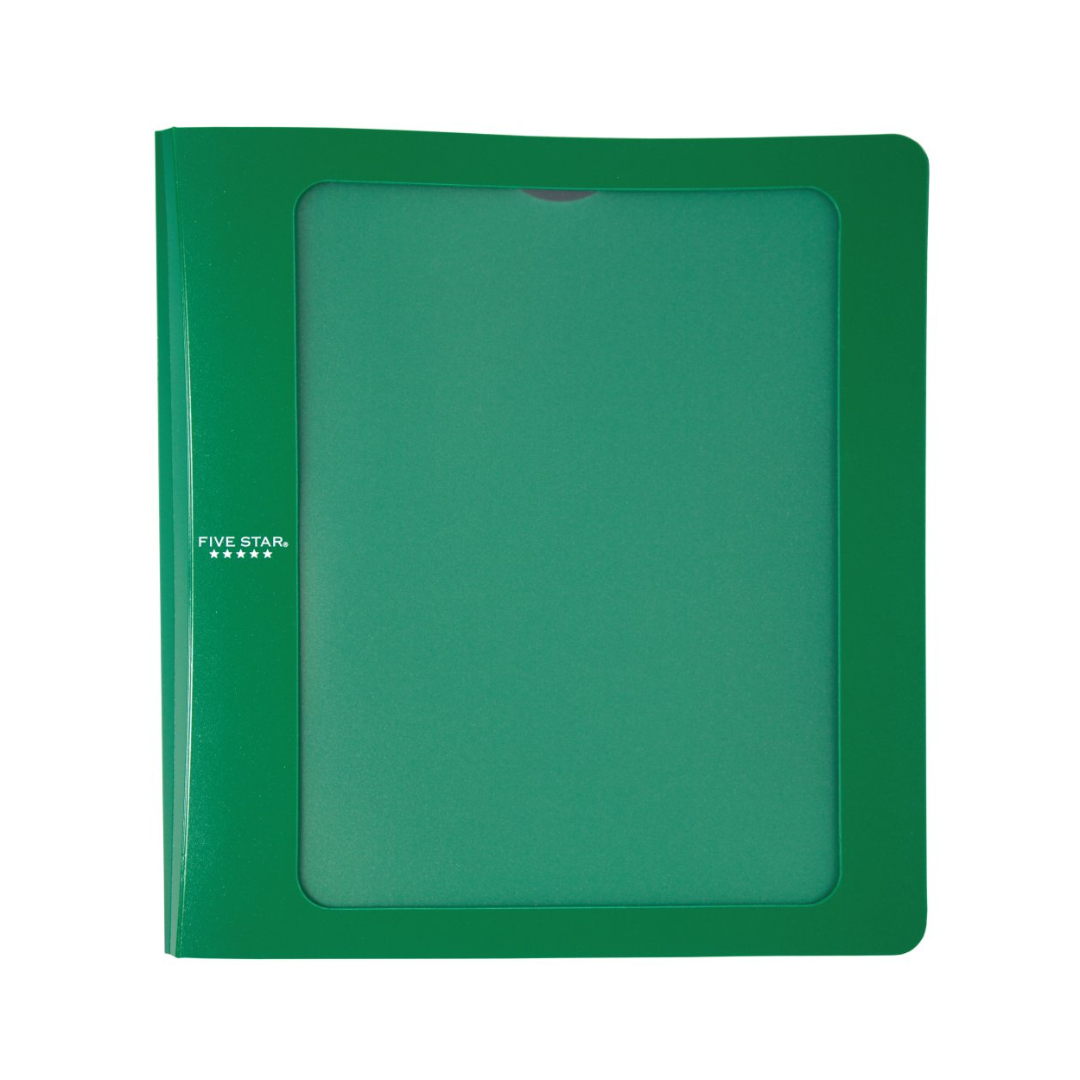"FIVE STAR 1-1/2"" POLY VIEW BINDER"