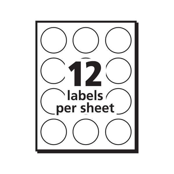 PAPER LABEL REMV RND WE 12U