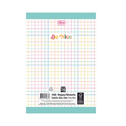 LIBRETA COSIDA  BE NICE 100CT