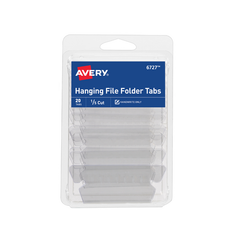 INDEX TABS 1/5 PLASTICO P/FOLDERS Y ARCHIVOS 20/1