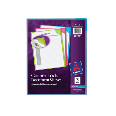 PP CNR LOCK BINDER PKT N/A/L 6PK