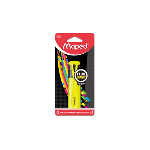 RESALTADOR FLUO PEPS  BLISTER AMARILLO