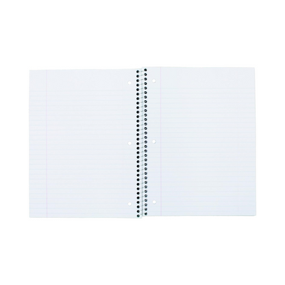 MEAD CUADERNO DE ESPIRAL, 1 MATERIA, PAPEL RAYADO ANCHO, 100 HOJAS, 10-1/2 x 8 PULGADAS