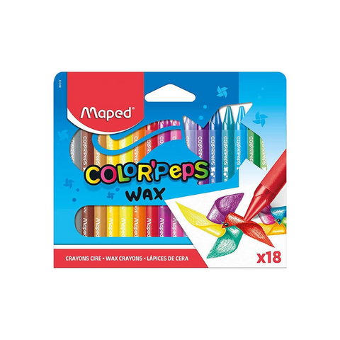 CREYONES DE CERA COLOR PEPS 18/1 BLISTER