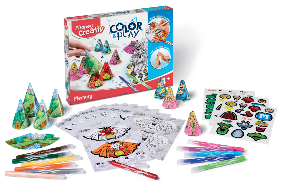 JUEGOS CREATIVOS, COLOR&PLAY MEMORIA 4+