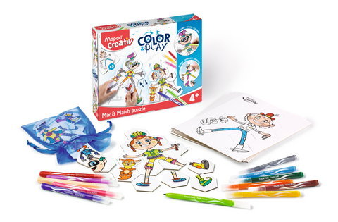 JUEGOS CREATIVOS, COLOR & PLAY MIX-MACTH - PUZZLE MIX&MATCH