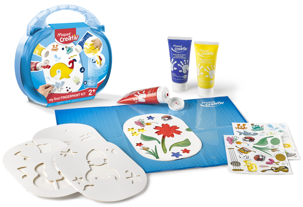 JUEGOS CREATIVOS, MI PRIMER FINGERPAINT KIT 2+