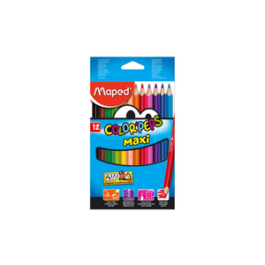 JUEGO LAPICES COLORES COLOR PEPS 12/1 MAXI