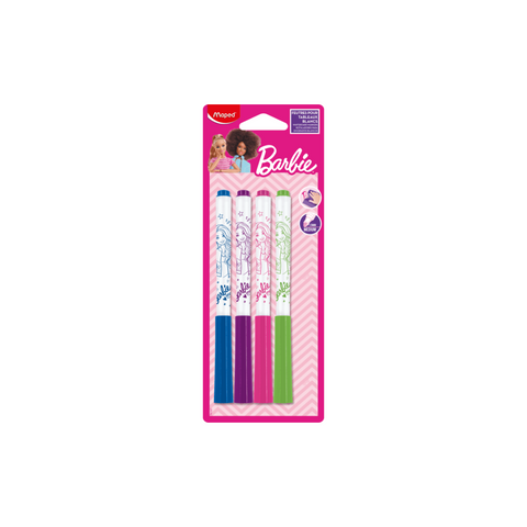 WHITEBOARD MARKER BARBIE X4 BLIST