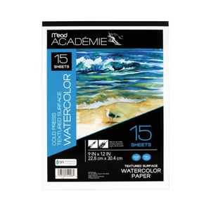 MEAD ACAD WATERCOLOR PAD 9X12