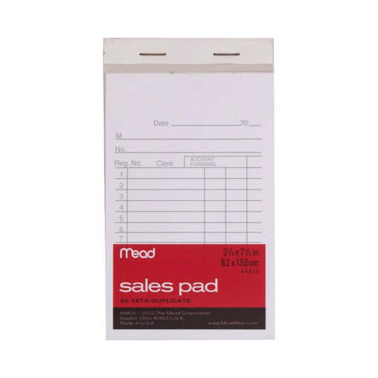 SALES PAD W DUP 3.25X5.125 50C Des