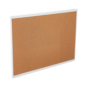 17X23 PLASTIC FRAME CORK BOARD WHITE des