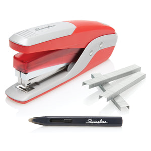 QUICK TOUCH METAL STAPLER VALUE PACK RED