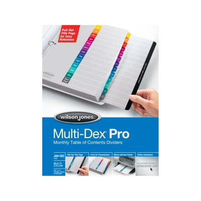 MULTIDEX PRO DIVIDERS JAN-DEC INDEX