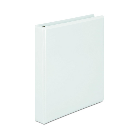 "1"" D RING BINDER WHITE"