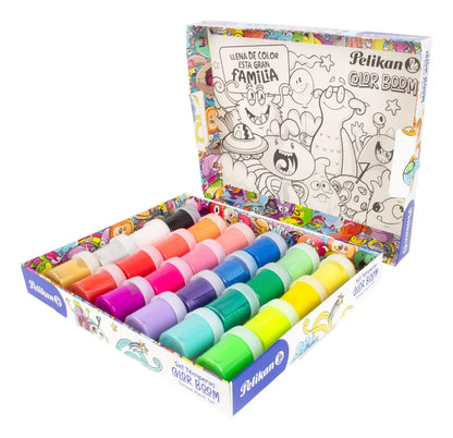 SET X 24 TEMPERA COLOR BOOM COLORES SURTIDOS